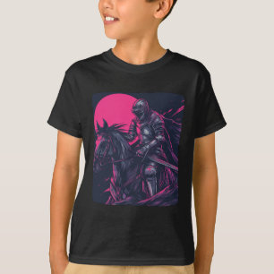 Pretty Cool Knight Horse Outfit For Mediaeval Boys T-Shirt