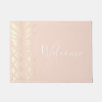 Pretty copper rose gold pineapple & blush pink