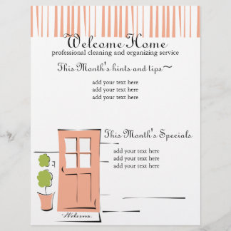 Pretty Coral Door Flyer
