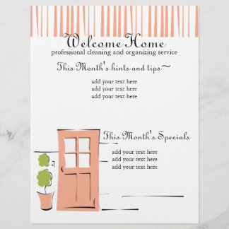 Pretty Coral Door Flyer