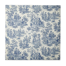 Pretty Cornflower Ceramic Tile Design