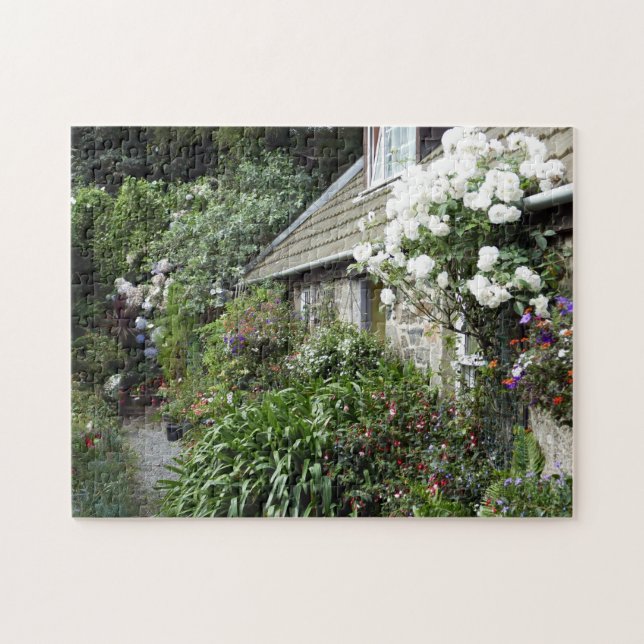 Pretty Cottage Sark Jersey Islands. Jigsaw Puzzle (Horizontal)