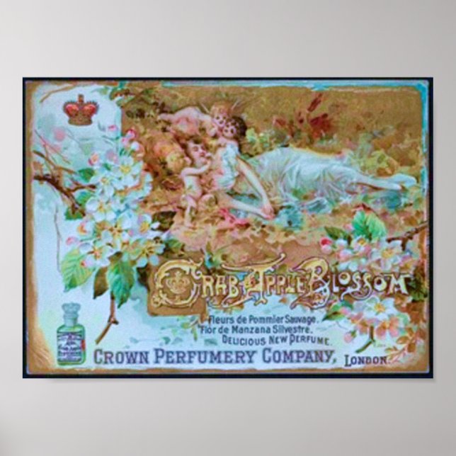 Pretty Crab Apple Perfume Ad Poster (Front)