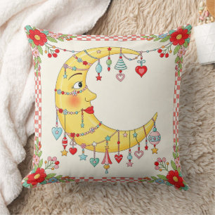 Pretty Crescent Moon Children's Cushion. Cushion
