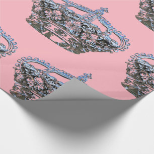 Pretty Crown on Glossy Pink Paper