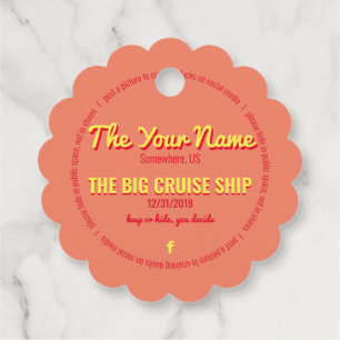 Pretty Cruising Ducks Personalised Favour Tags