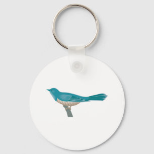 pretty cuckoo bird key ring