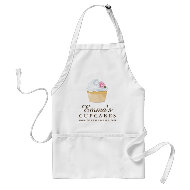 Pretty Cupcake Bakery Apron (Front)