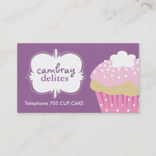 Pretty Cupcake Business Card