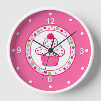 Pretty Cupcake Wall Clock