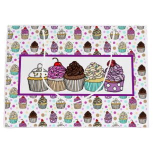 Pretty Cupcakes Large Gift Bag