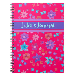 Pretty Custom Flower-Power Notebook or Journal