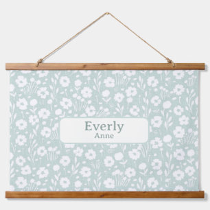 Pretty Custom Name Decor Nursery Girls Room Hanging Tapestry
