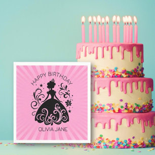 Pretty Custom Princess Birthday party Napkins