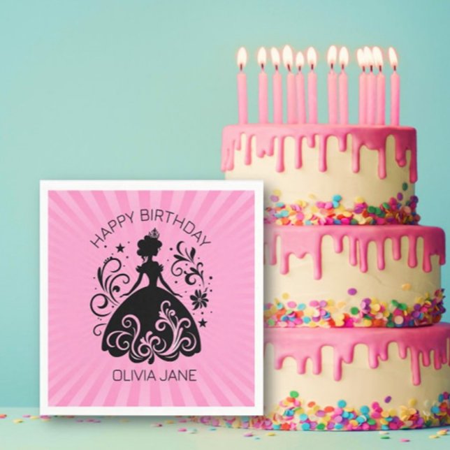 Pretty Custom Princess Birthday party Napkins (Creator Uploaded)