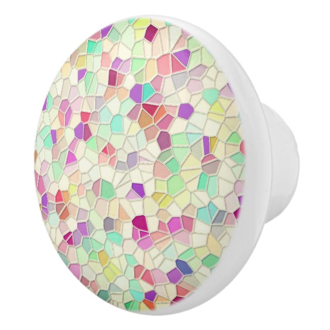 Pretty Cut Glass 2 Ceramic Knob (Right)