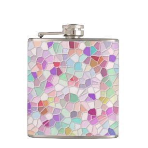 Pretty Cut Glass  Hip Flask