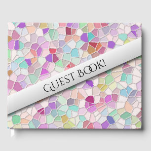 Pretty Cut Glass Personal Guest Book