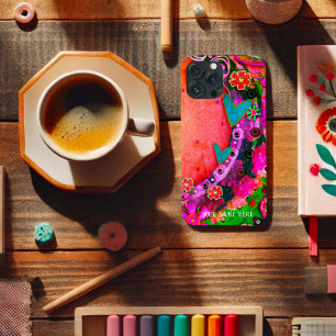Pretty Cute Hearts Flowers Inspirivity Customised iPhone 13 Pro Max Case