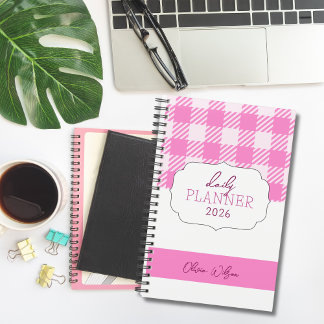 Pretty Cute Pink Feminine Girly  Planner