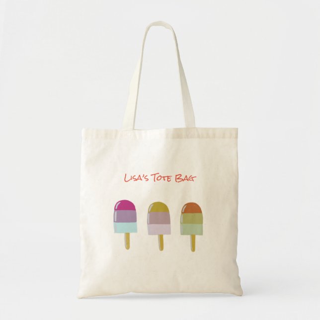Pretty Cute Popsicle 2 Back To School  Tote Bag (Front)