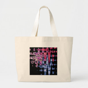 Pretty Cute Purple, Ash Grey, and Black Watercolor Large Tote Bag