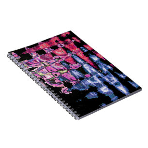 Pretty Cute Purple, Ash Grey, and Black Watercolor Notebook