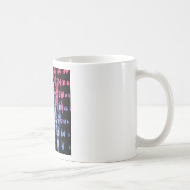 Pretty Cute Purple Ash Grey and Black Watercolors  Coffee Mug (Right)