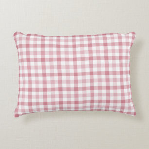 Pretty cute scottish tartan pink plaid colourful decorative cushion