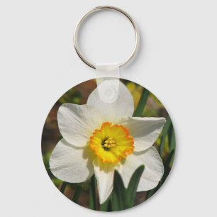 Pretty Daffodil Key Ring