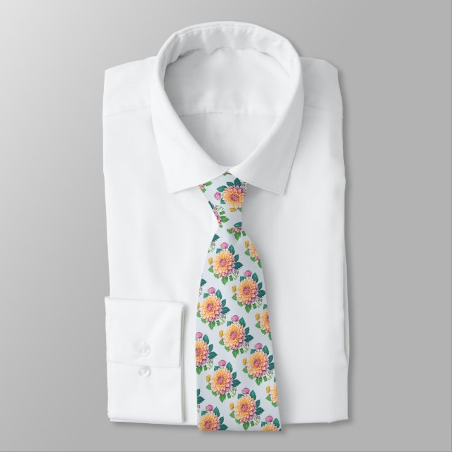 Pretty Dahlia Tie (Tied)