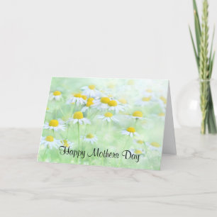 Pretty Daisies in a Field Photograph Mother's Day Card