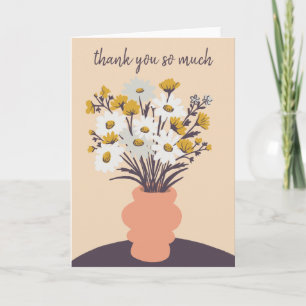 Pretty Daisy Bouquet CUSTOM Thank You Card