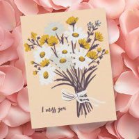 Pretty Daisy Bouquet I MISS YOU Sweet CUSTOM