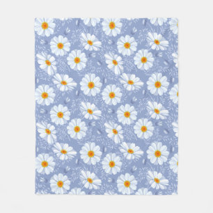 Pretty Daisy Custom Fleece Blanket, Medium Blanket