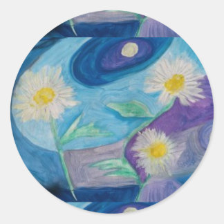 PRETTY DAISY STICKERS BY ARTIST PAULA REILLY.