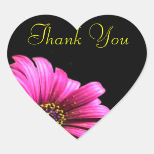 Pretty Daisy Thank You Favour Label Stickers