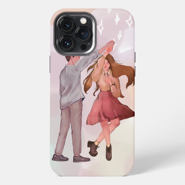 Pretty Dancing Couple Romance Phone Case (Back)
