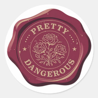 pretty dangerous seal wax sticker | historical man