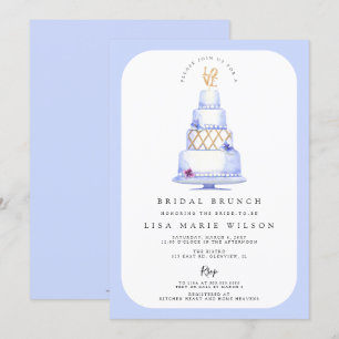 Pretty Decorated Cake Bridal Brunch Bridal Shower  Invitation
