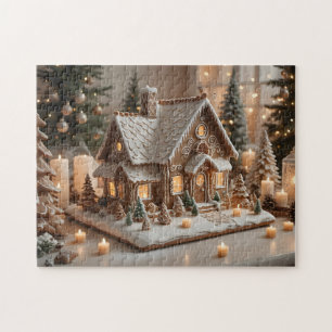 Pretty decorated gingerbread house jigsaw puzzle