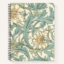 Pretty decorative hand drawn rustic floral Ivory