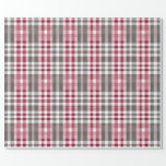 Pretty Deep Pink and Grey Fun Plaid Wrapping Paper<br><div class="desc">Give your recipients your best. Use this lovely, sophisticated plaid, high-quality gift wrap with a grid back for easy cutting. You'll appreciate the ease of use and your recipients will love its elegant beauty. Good for all occasions and holidays, very versatile. Thanks for looking we appreciate your business here at...</div>