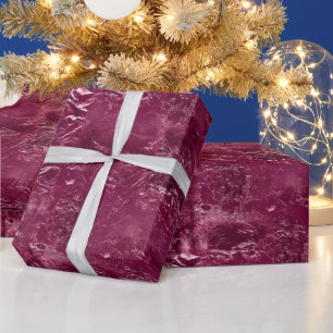 Pretty Deep Pink Crinkle Wrapping Paper