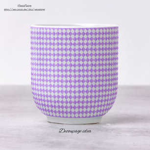Pretty diamond purple white Modern candy decoupage Tissue Paper