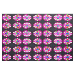 Pretty digital flowers fashion fabric