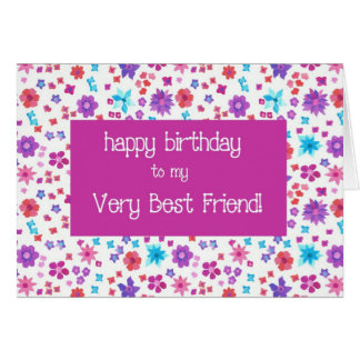 Pretty Ditsy Floral Best Friend Birthday