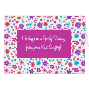Pretty Ditsy Floral Get Well from Knee Surgery