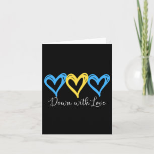 Pretty Down With Love World Down Syndrome Awarenes Card