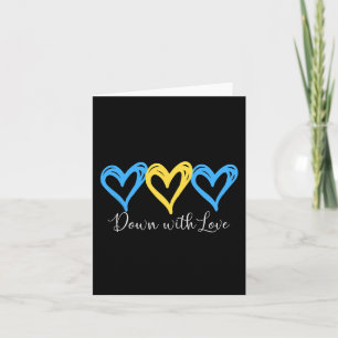 Pretty Down With Love World Down Syndrome Awarenes Card